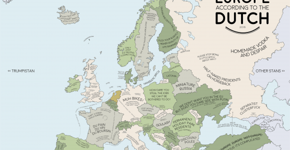 Netherlands On Europe Map Europe According to the Dutch Europe Map Europe Dutch