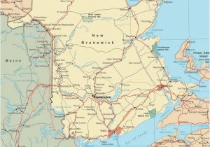 New Brunswick Canada Map Detailed Map Of New Brunswick with Cities and towns Maps