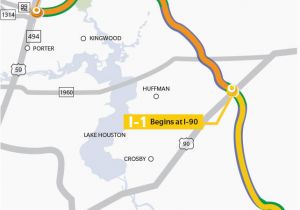 New Caney Texas Map Construction On the Grand Parkway From New Caney to Baytown is Set