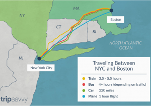 New England Central Railroad Map How to Travel Between New York City and Boston