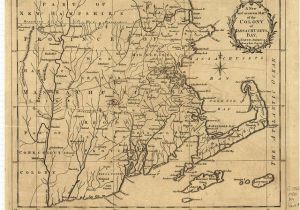 New England Colony Map A New and Accurate Map Of the Colony Of Massachusets I E