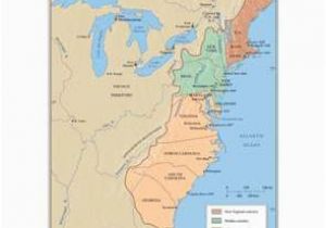 New England Colony Map the First Thirteen States 1779 History Wall Maps Globes