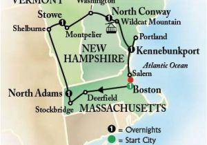 New England Fall Map 6 Day Bus tour to Boston and New England Book Early and Save