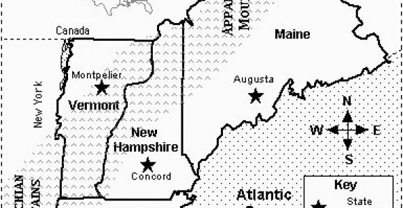New England Map with Capitals Map Quiz States and Capitals New England Map Quiz Printout