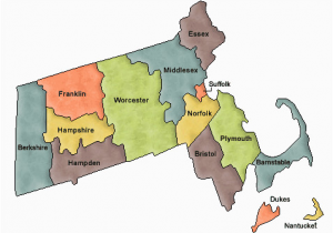 New England Massachusetts Map Massachusetts County Map Love that Dirty Water 100