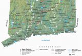 New England National Park Map Connecticut State Map and Travel Guide