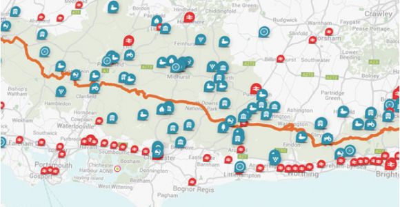 New England National Park Map Discovery Map south Downs National Park Authority