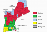 New England On Map Of Usa New England Ancestry by County 2000 United States