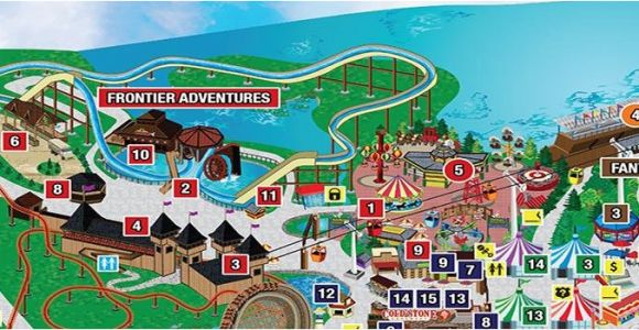 New England Six Flags Map Park Map Six Flags Great Adventure