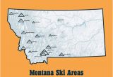 New England Ski areas Map Montana Ski Resorts Map 11×14 Print Ski areas Skiing Ski Usa