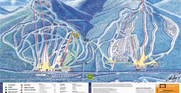 New England Ski Mountain Map 2009 10 attitash Trail Map New England Ski Map Database