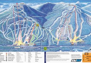 New England Ski Resort Map 2009 10 attitash Trail Map New England Ski Map Database