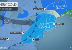 New England Snow Accumulation Map Disruptive Snow Precedes Midweek Arctic Blast Across