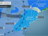 New England Snow totals Map Disruptive Snow Precedes Midweek Arctic Blast Across