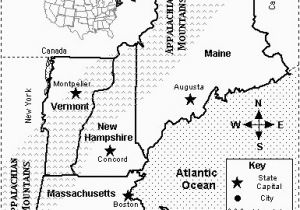 New England States and Capitals Map Map Quiz States and Capitals New England Map Quiz Printout