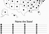 New England States and Capitals Map Quiz Map Of the United States with Blanks to Label Each State