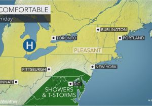 New England Temperature Map Heat Humidity to Take A Break In northeastern Us During Start Of August