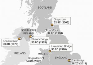 New England Temperature Map Uk Heatwave Met Office Confirms Record Temperature In Cambridge