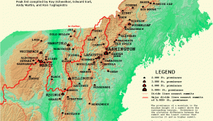 New England topographic Map northeastern U S Mountains Maps Cartography Mappe Mapa