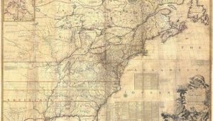 New England Wall Map 1757 Colonial Map Map Of British Colonies north America