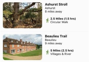 New forest England Map New forest National Park Walks On the App Store