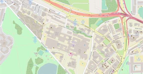 Newcastle Map Of England File Newcastle University Open Street Map Png Wikimedia