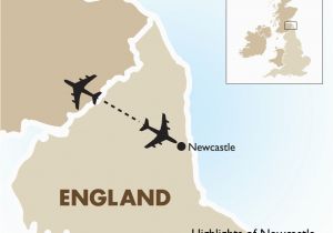 Newcastle Map Of England Highlights Of Newcastle