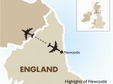 Newcastle On Map Of England Highlights Of Newcastle