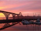 Newport oregon Map Newport Bridge at Sunset From Rogue Brewing Restaurant Picture Of