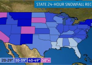 Noaa Snow Depth Map Michigan the Greatest 24 Hour Snowfalls In All 50 States the Weather Channel