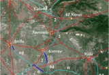 Nola Italy Map Overall View Of the Route Of the Carmignano Aqueduct It is Also