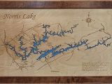 Norris Lake Map Tennessee Amazon Com norris Lake Tennessee Framed Wood Map Wall Hanging