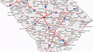 North and south Carolina Beaches Map Map Of south Carolina Cities south Carolina Road Map