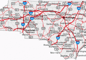 North and south Carolina Map with Cities and towns Map Of north Carolina Cities north Carolina Road Map