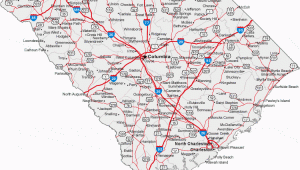 North and south Carolina Map with Cities Map Of south Carolina Cities south Carolina Road Map