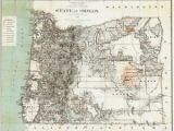 North Bend oregon Map 1879 oregon Map or Hillsboro Madras north Bend Molalla Jefferson