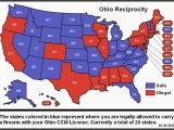 North Carolina Ccw Reciprocity Map Ohio Ccw Reciprocity Map Afp Cv Beautiful Ideas 17274