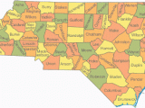 North Carolina City and County Map Map Of north Carolina