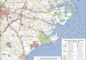 North Carolina Coastal Map north Carolina State Maps Usa Maps Of north Carolina Nc