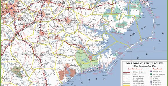 North Carolina Coastal towns Map north Carolina State Maps Usa Maps Of north Carolina Nc