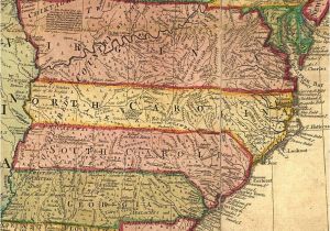 North Carolina Colonial Map Early Eastern Nc Indians north Carolina south Carolina Virginia
