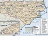 North Carolina Counties and Cities Map State and County Maps Of north Carolina
