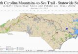 North Carolina Ferry System Map Mountains to Sea Trail Mst Maplets