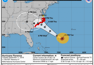 North Carolina Floodplain Mapping Hurricane Florence Might Bring A Foot Of Rain to asheville Wnc