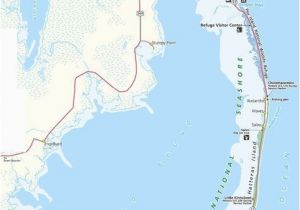 North Carolina islands Map Map Of the Outer Banks Including Hatteras and Ocracoke islands