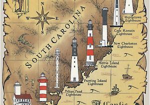 North Carolina Lighthouse Map Lighthouses In south Carolina Google Search I Never Knew We Had