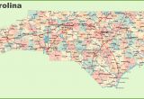 North Carolina Map with Cities and towns Road Map Of north Carolina with Cities
