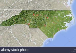 North Carolina Relief Map north Carolina State Map Stock Photos north Carolina State Map