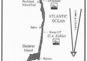 North Carolina Shipwreck Map Map Of Visible Shipwrecks Outer Banks Vacation Guide Coastal