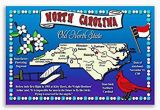 North Carolina State Fair Map Amazon Com north Carolina State Map Postcard Set Of 20 Identical
